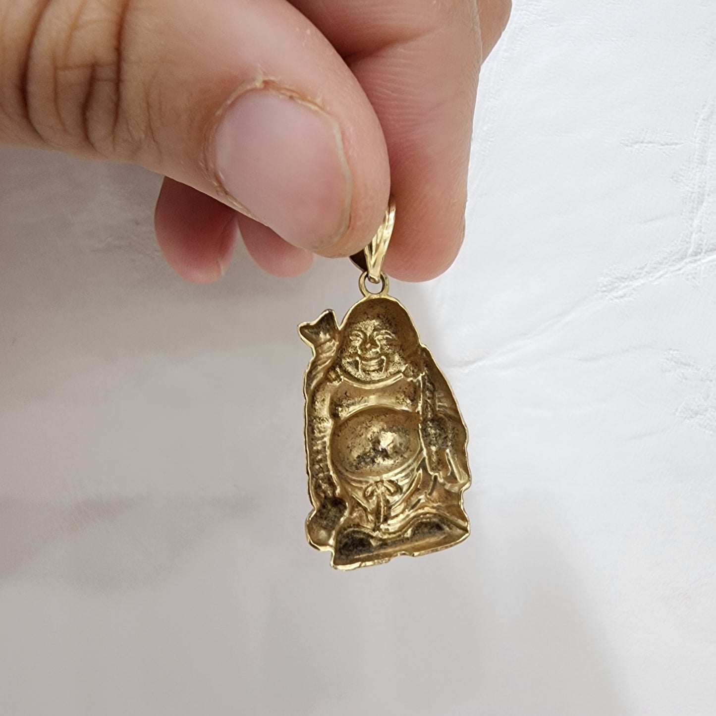 10K Gold Buddha Pendant