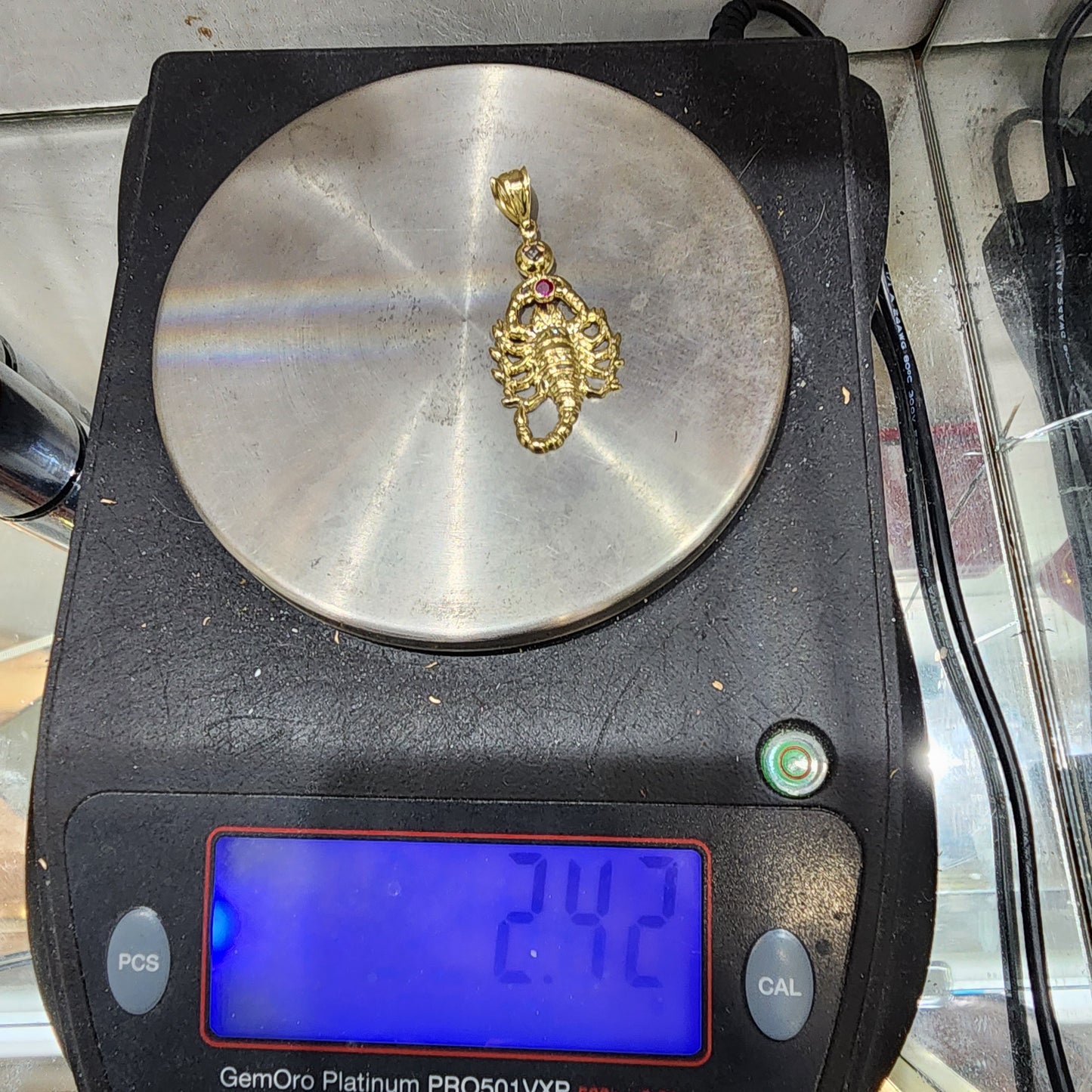 10K Gold Scorpio Pendant