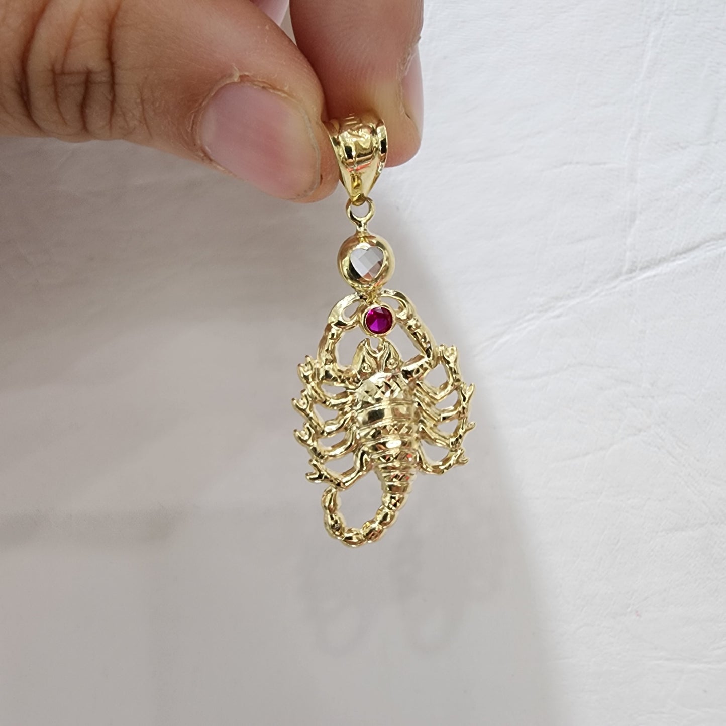 10K Gold Scorpio Pendant