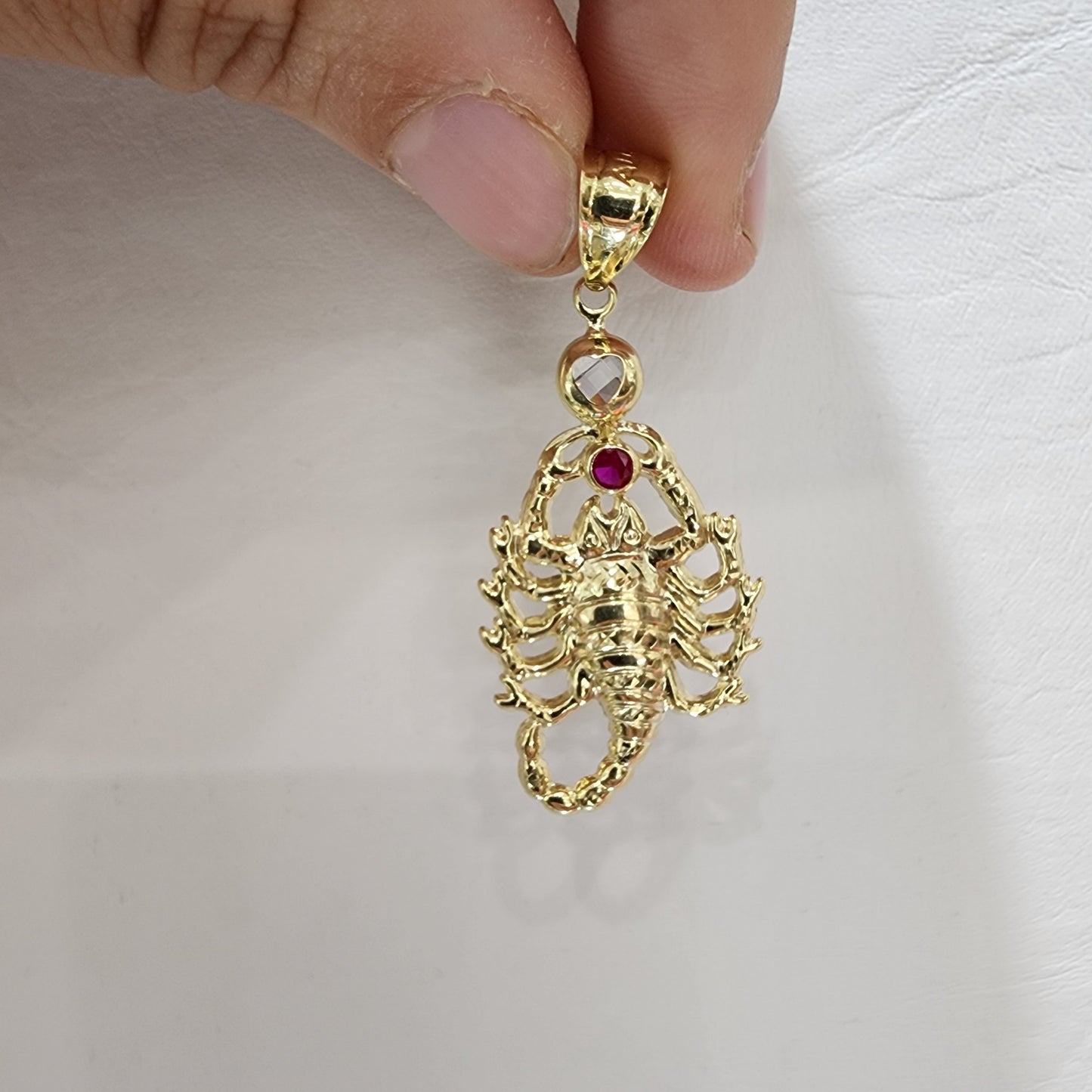 10K Gold Scorpio Pendant