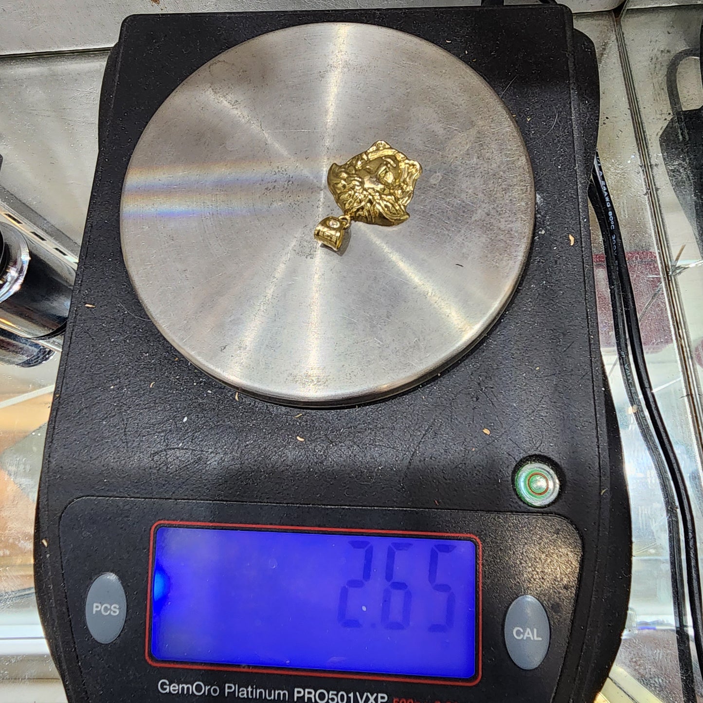 10K Gold Medusa Head Pendant