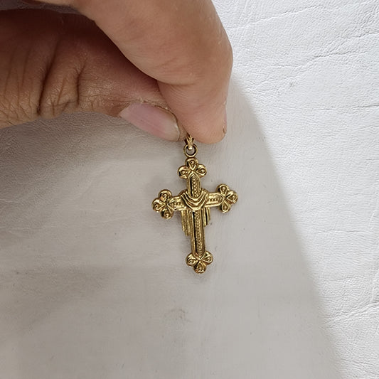 10K Gold Cross Pendant