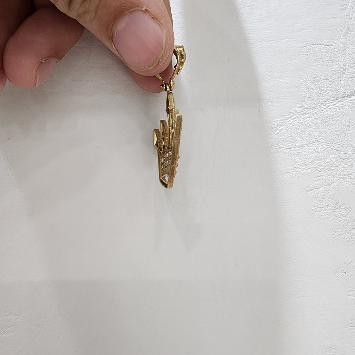 10K Gold Crown Pendant