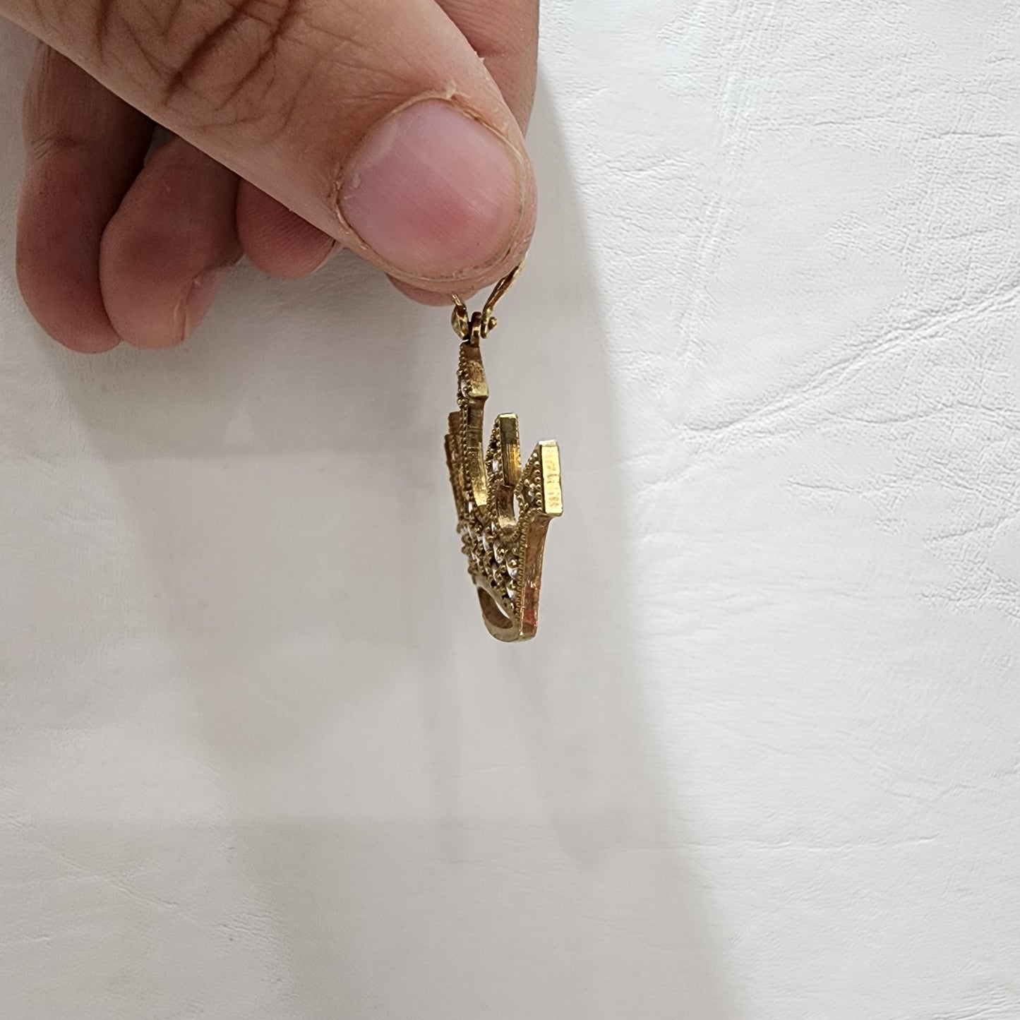 10K Gold Crown Pendant