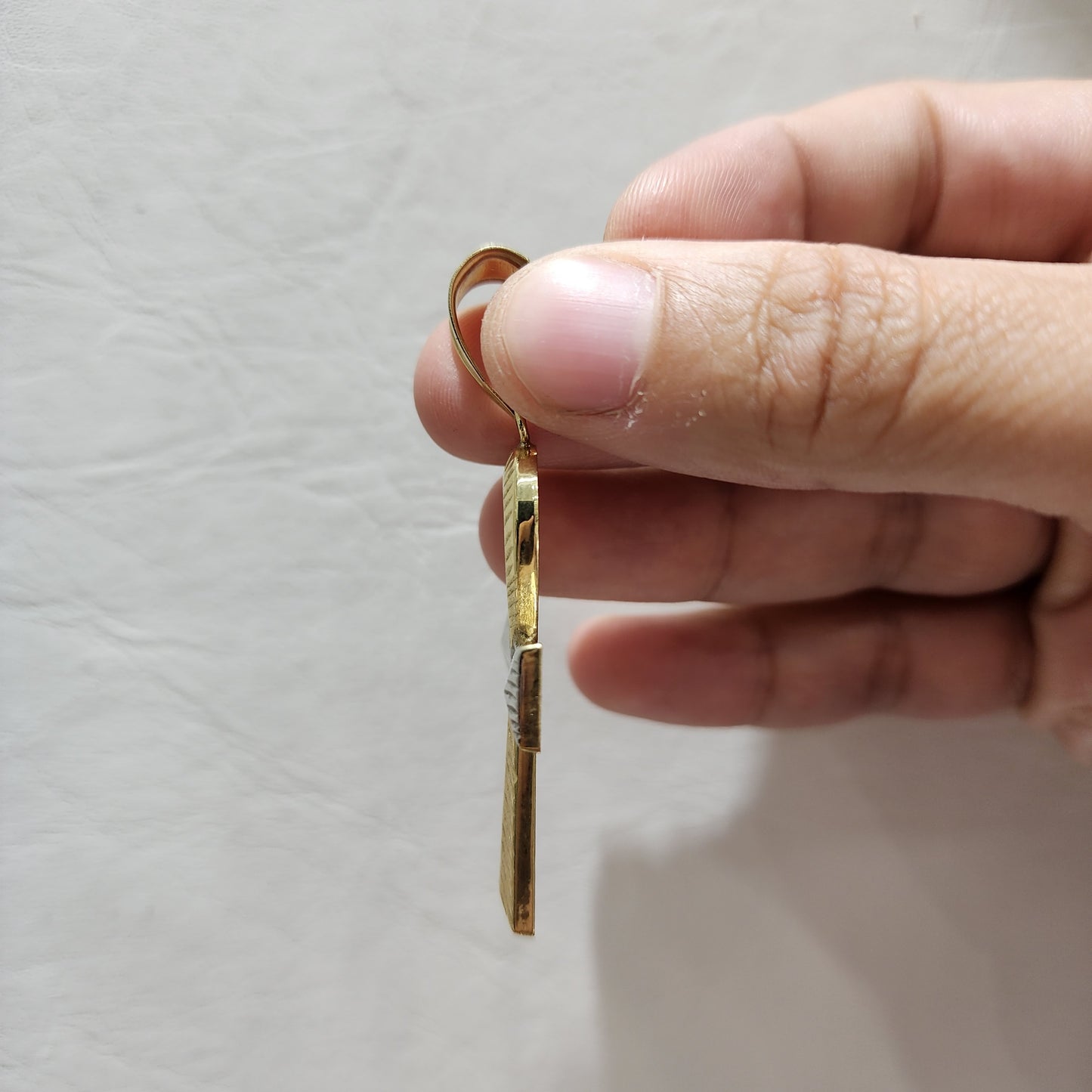 10K Gold Two-Tone Ankh Pendant