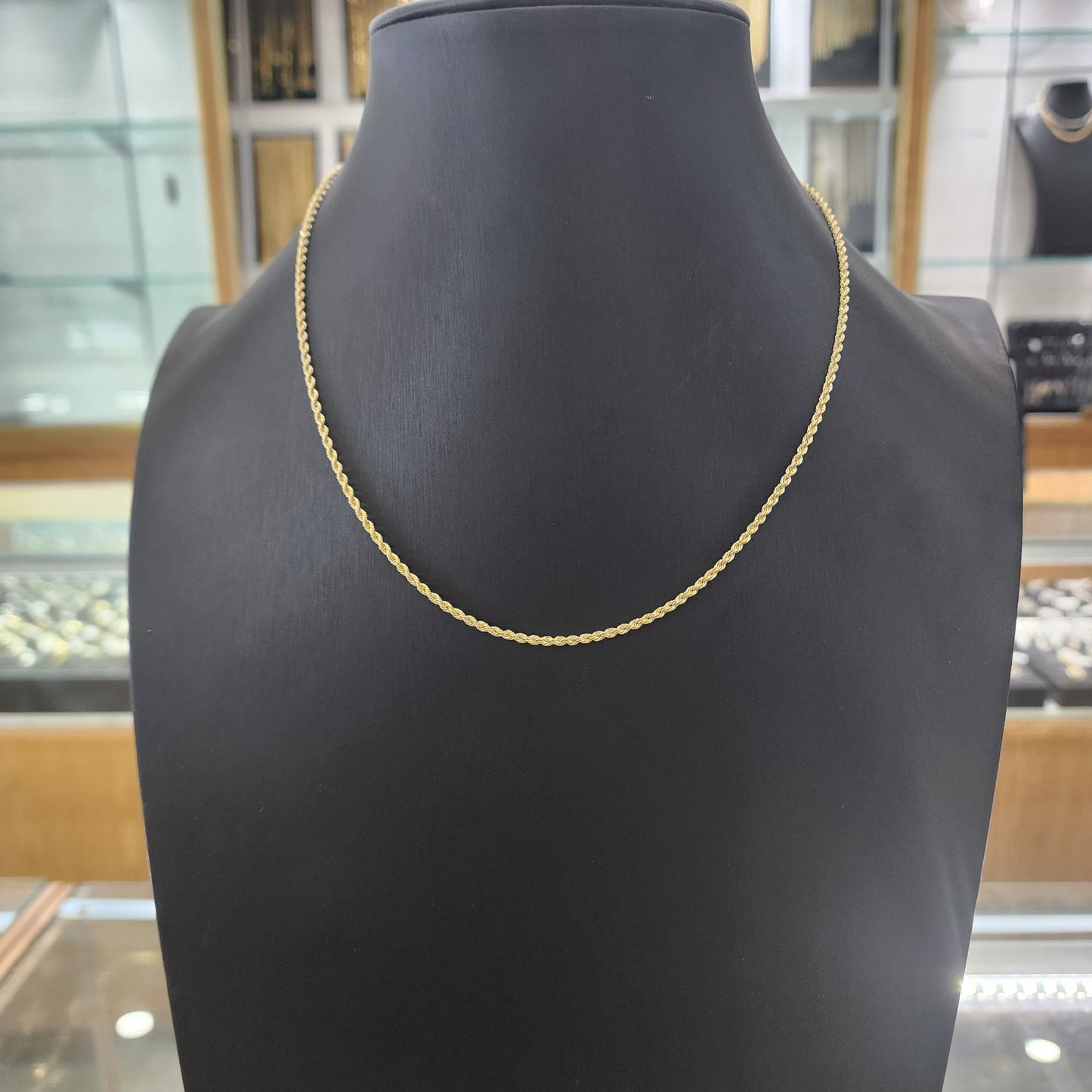 10K Gold 2.2mm Rope Chain