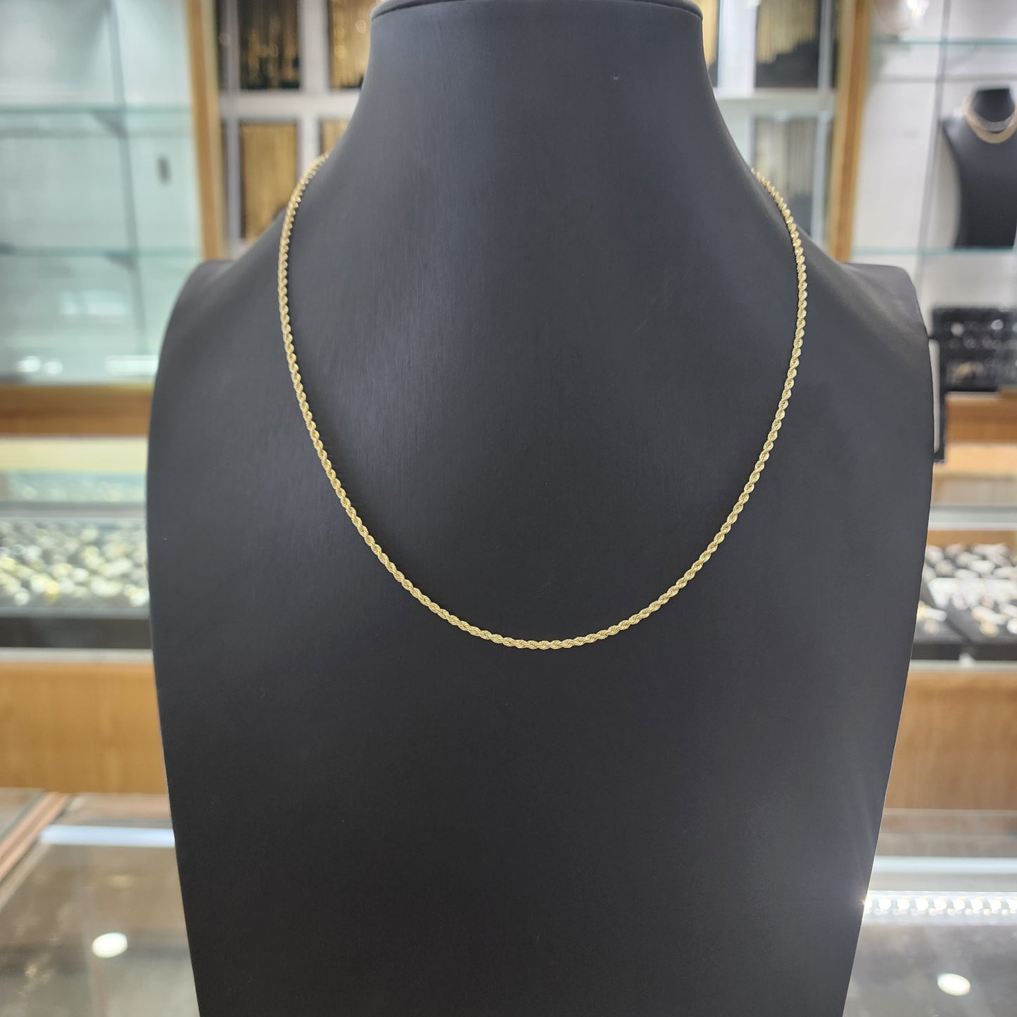 10K Gold 2.2mm Rope Chain