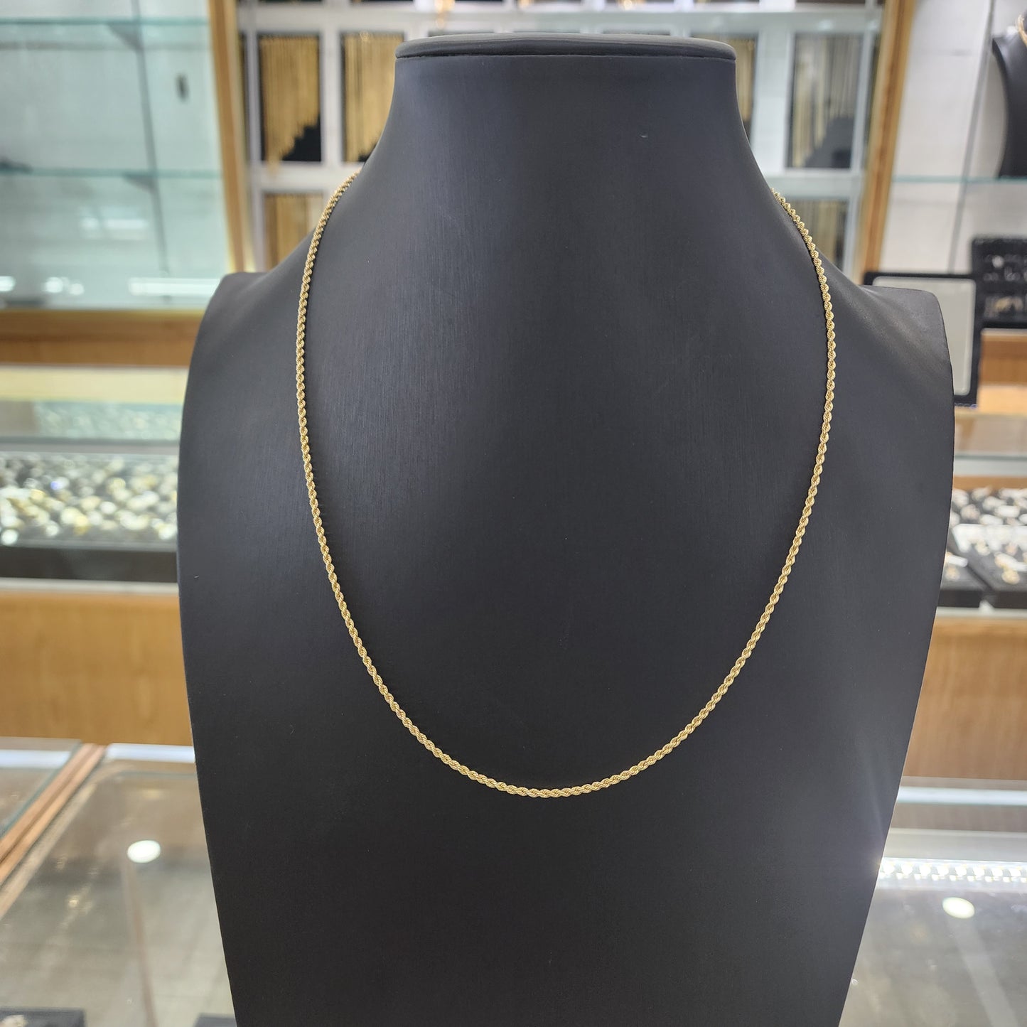10K Gold 2.2mm Rope Chain