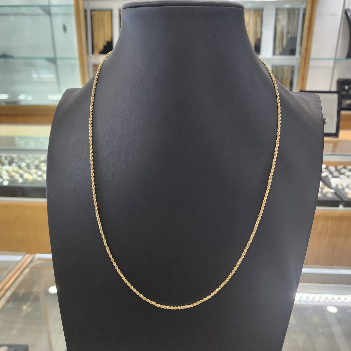 10K Gold 2.2mm Rope Chain