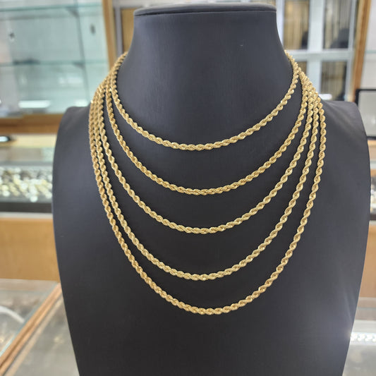 10K Gold 3.83mm Rope Chain