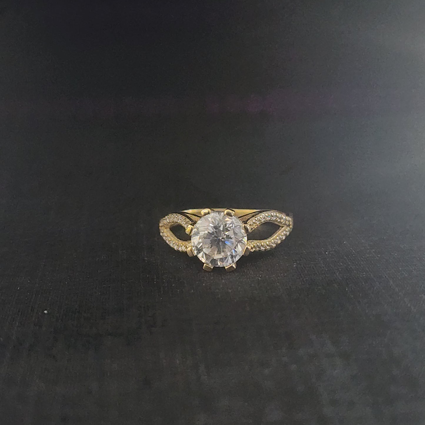 10K Gold CZ Ring