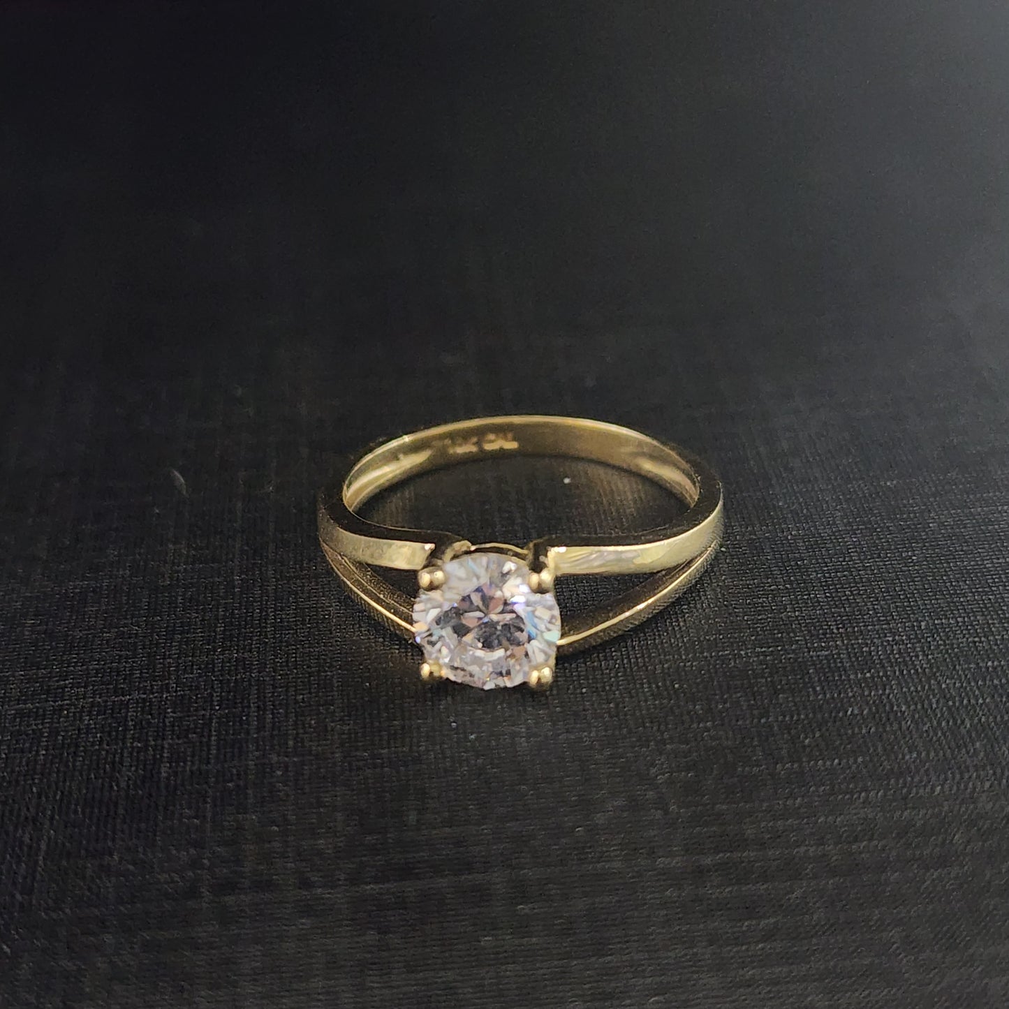 10K Gold CZ Ring