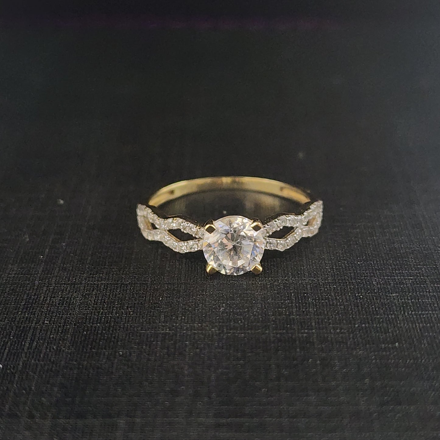 10K Gold CZ Ring