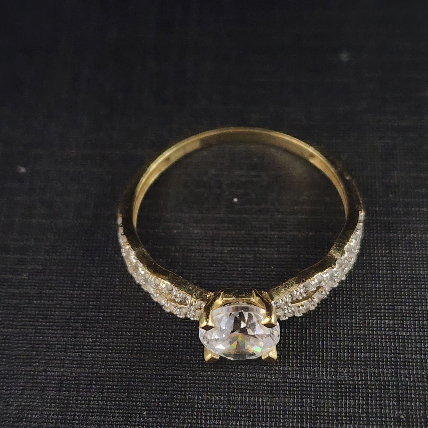 10K Gold CZ Ring