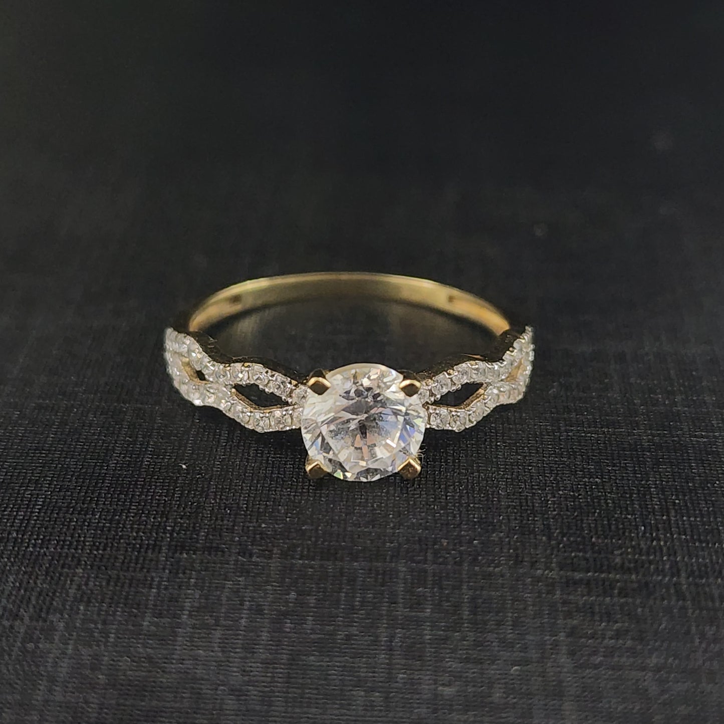 10K Gold CZ Ring