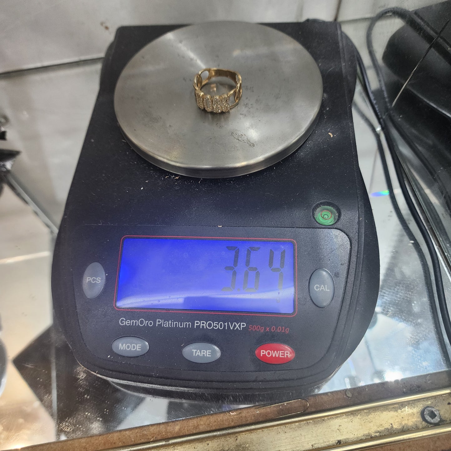 10K Gold CZ BOSS Ring