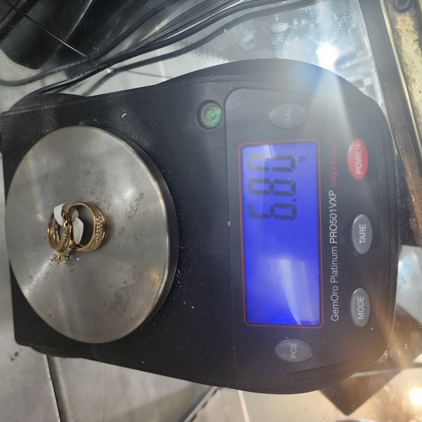 10K Gold CZ 3pc Ring