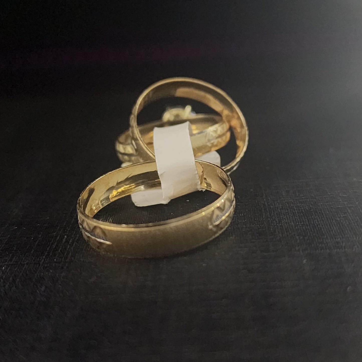 10K Gold CZ 3pc Rings