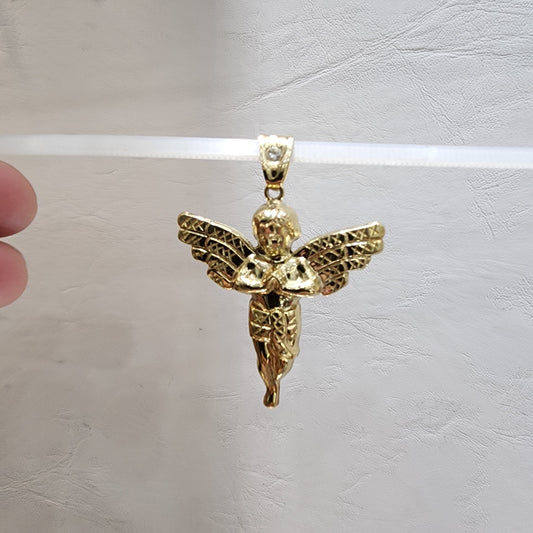 Colgante de ángel de oro de 10 quilates