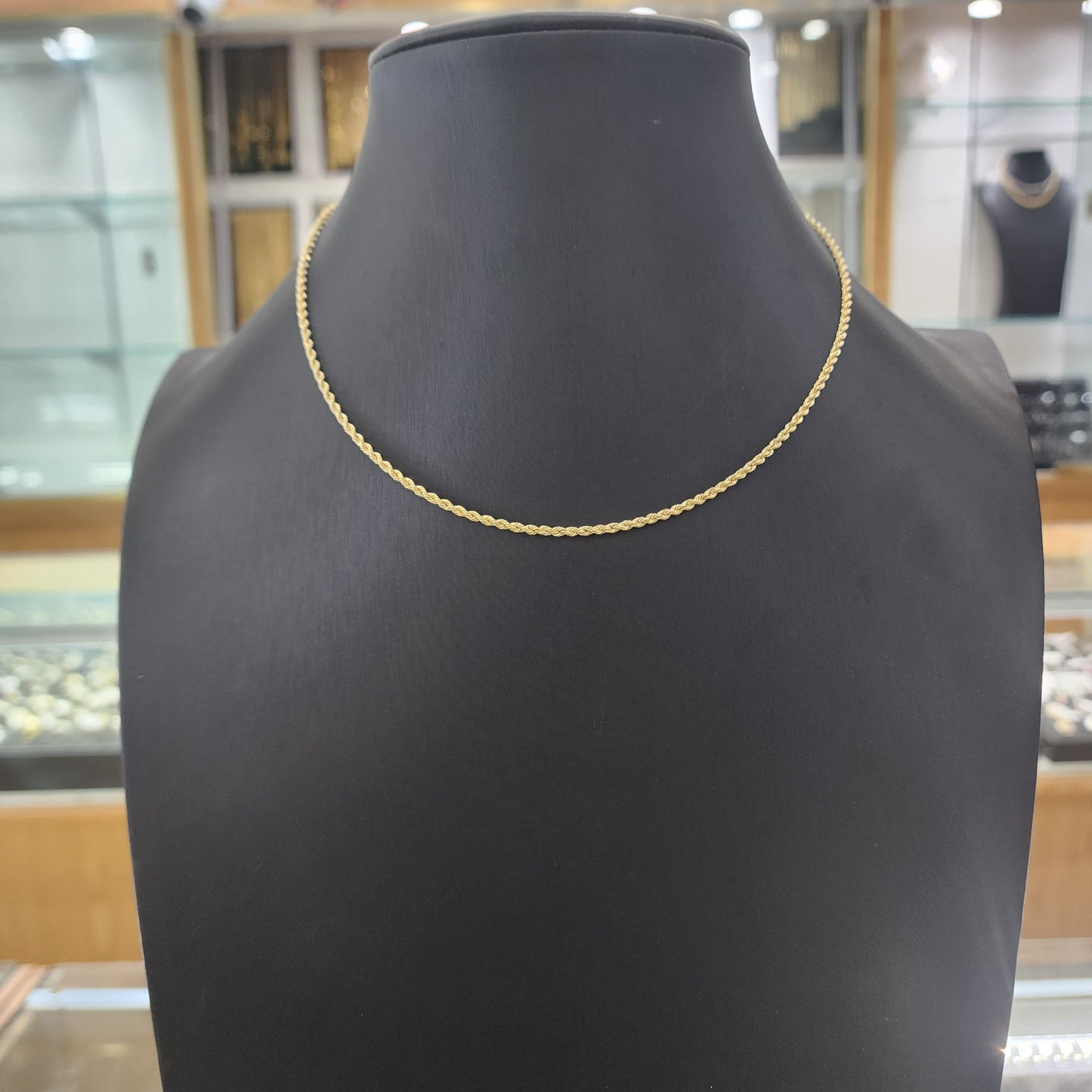 10K Gold 2.2mm Rope Chain
